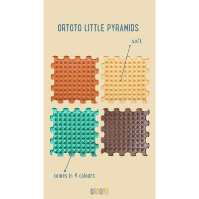 Sensory Massage Puzzle Mat (8 pcs) - "Little Pyramids"