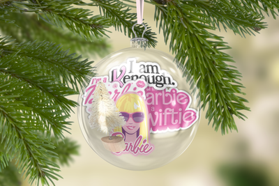 Barbie Sticker Gift Ornament