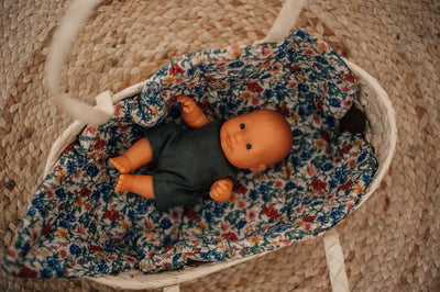 SeaGrass Doll Carrier with Brown Bedding