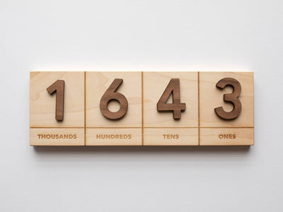 Wooden Place Value Board
