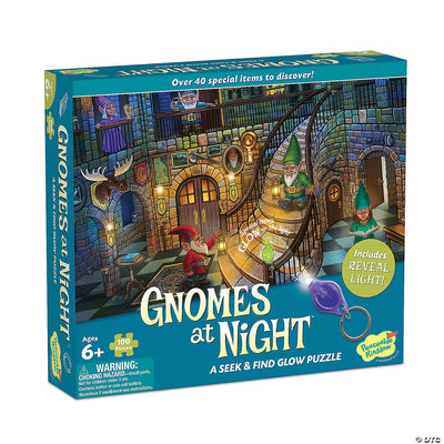 Gnomes at Night Seek and Find Glow Puzzle