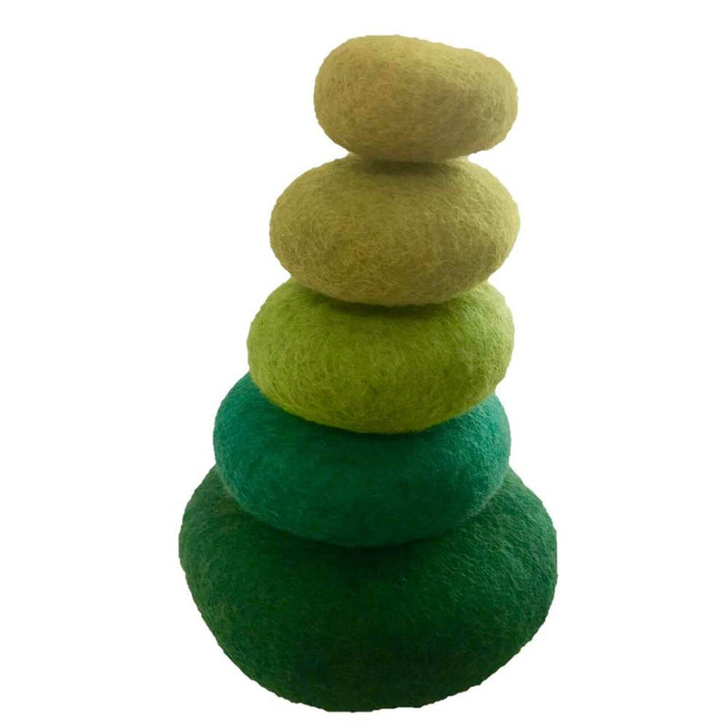 Green Stacking Pebbles