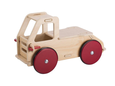 Miniature Ride-On Truck, Natural Wood