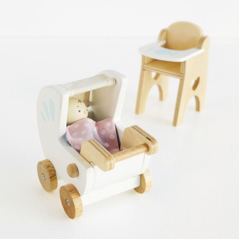 Doll Nursery Set for Dollhouses