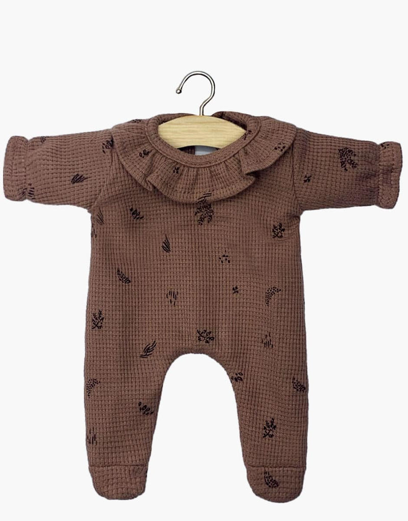 Babies Collection – Camille Sleeper in Vegetal/Chestnut Knit
