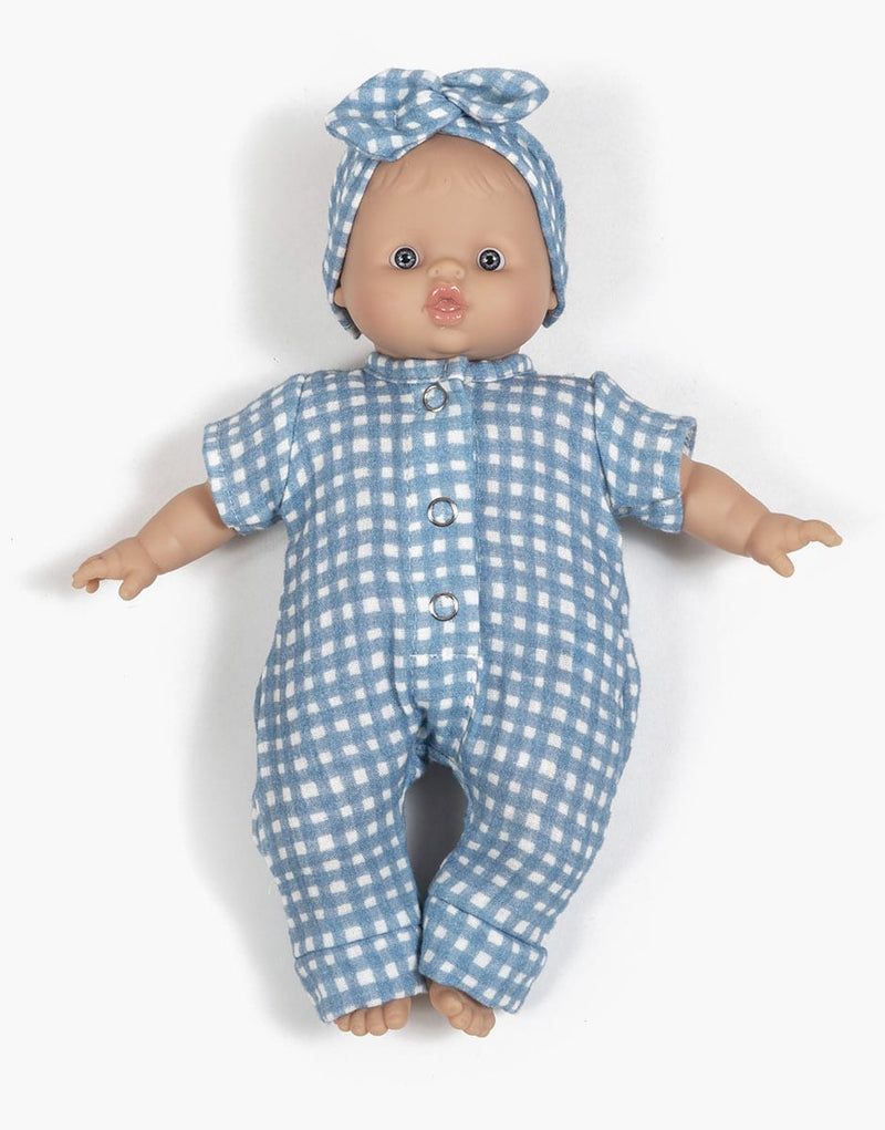 Babies Collection – Lili Vichy Blue Jumpsuit and Headband