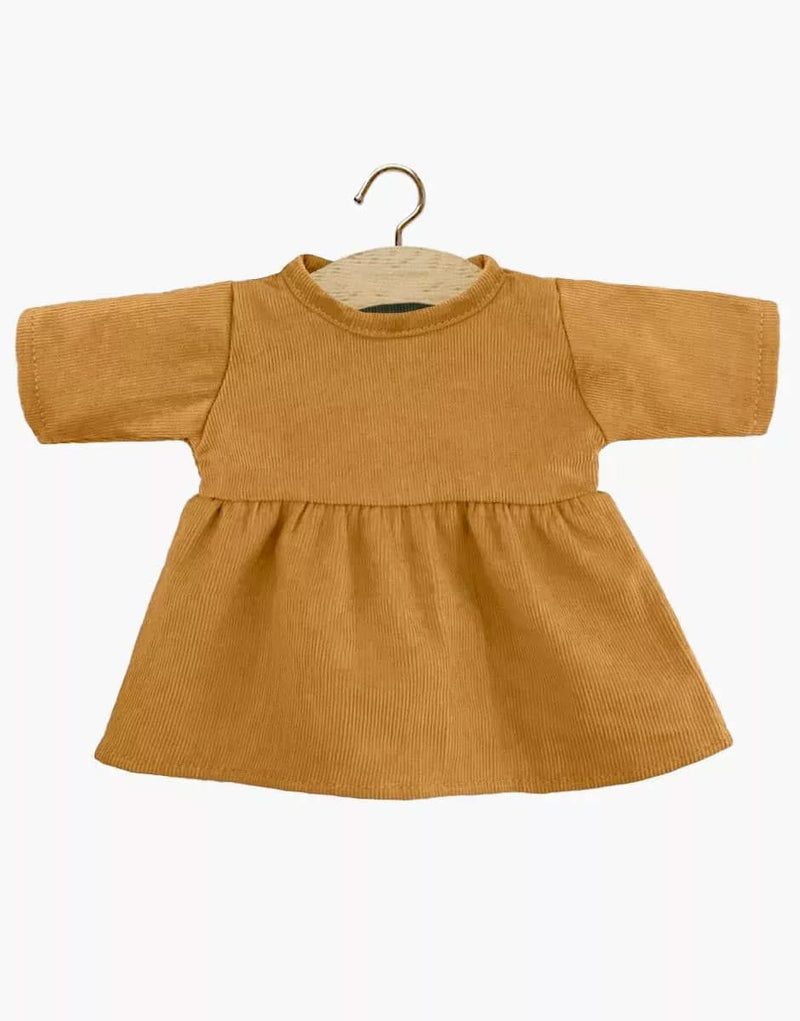 Faustine Dress in Camel Corduroy