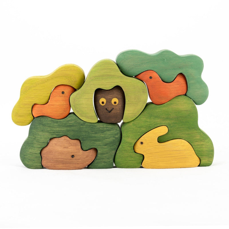 Forest Hide-And-Seek Stacking Puzzle