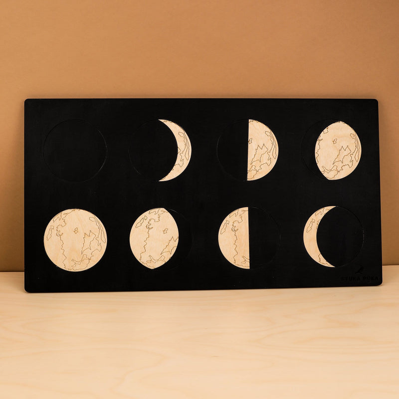 Moon Phase Wooden Puzzle