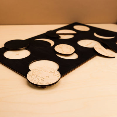 Moon Phase Wooden Puzzle