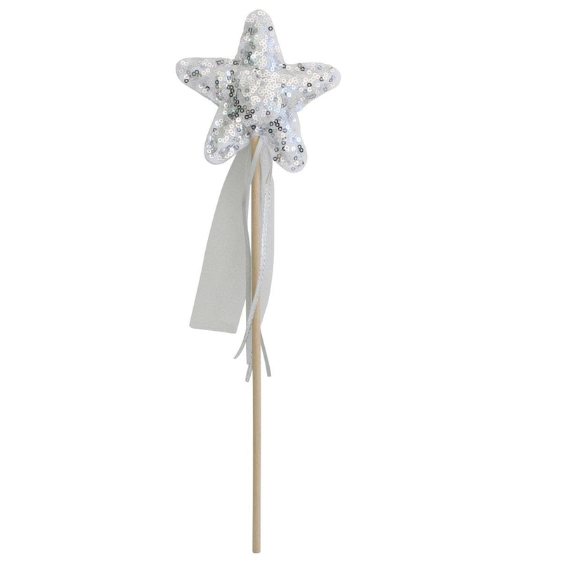Sequin Star Wand, Silver