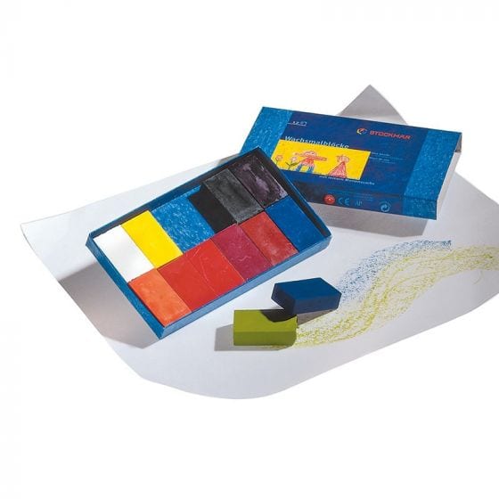 Wax Blocks Crayon Box - 12 Assorted