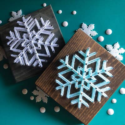 Snowflake Mini String Art Kit