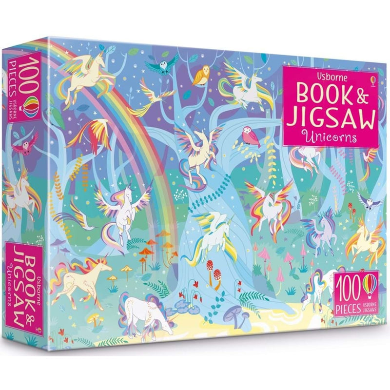 Unicorns - Book & Jigsaw Puzzle (100 pcs)