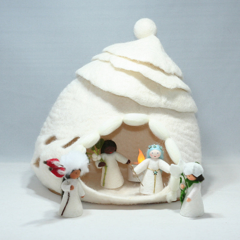 Winter Cave (Miniature Felted Cave)